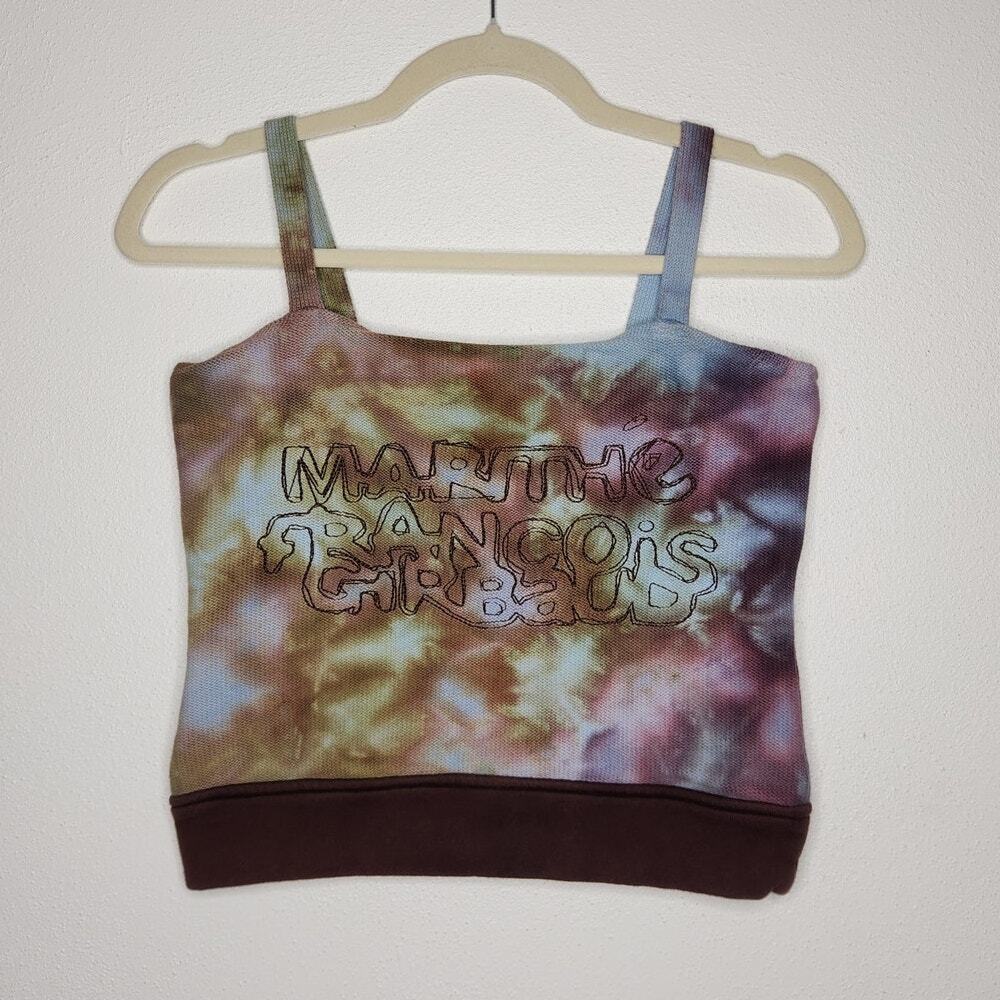 Marithe Francois Girbaud Custom Ice Tie Dye Tank top 90s Boho Fairy Whimy Hippie